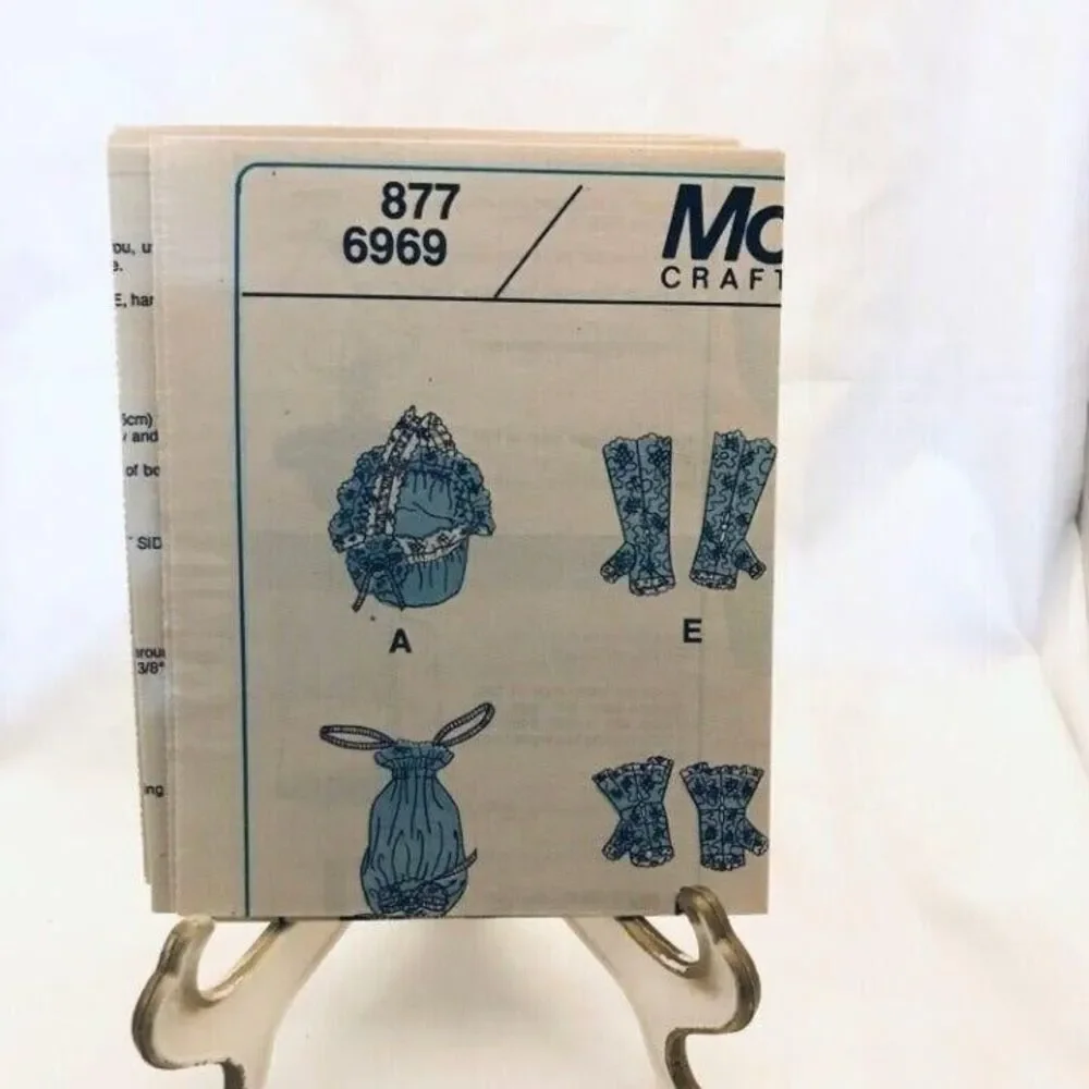 #6969 McCalls wedding accessories sewing pattern